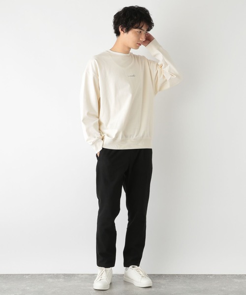 GLOBAL WORK(グローバルワーク)の「オテラクスウェット/ロゴ/704839(Tシャツ/カットソー・メンズ・ネイビー/グレー/カーキ/ホワイト系その他2/グレー系その他6/ブラック・LARGE/MEDIUM/X-LARGE/SMALL)」の8枚目の写真