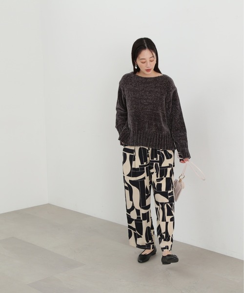 N.(N. Natural Beauty Basic)(エヌエヌナチュラルビューティーベーシック)の「◆モールヤーンクルーネックニット(ニット/セーター・レディース・ピンク/グレー/オフホワイト・MEDIUM)」の11枚目の写真