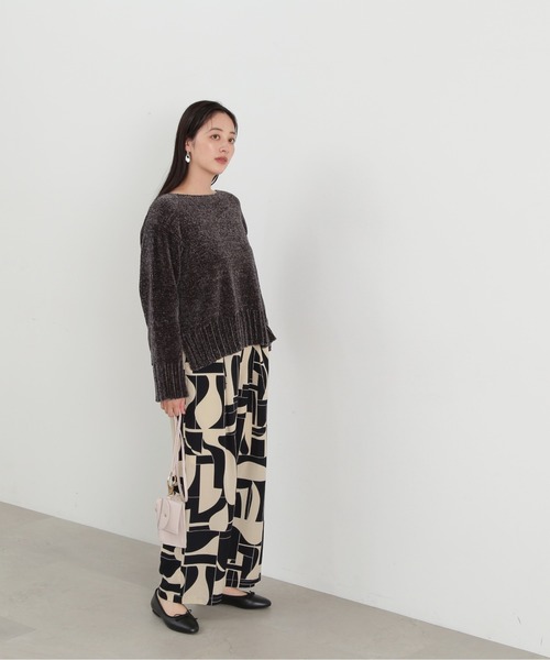 N.(N. Natural Beauty Basic)(エヌエヌナチュラルビューティーベーシック)の「◆モールヤーンクルーネックニット(ニット/セーター・レディース・ピンク/グレー/オフホワイト・MEDIUM)」の13枚目の写真