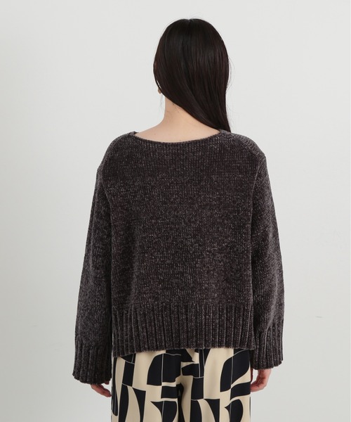 N.(N. Natural Beauty Basic)(エヌエヌナチュラルビューティーベーシック)の「◆モールヤーンクルーネックニット(ニット/セーター・レディース・ピンク/グレー/オフホワイト・MEDIUM)」の17枚目の写真