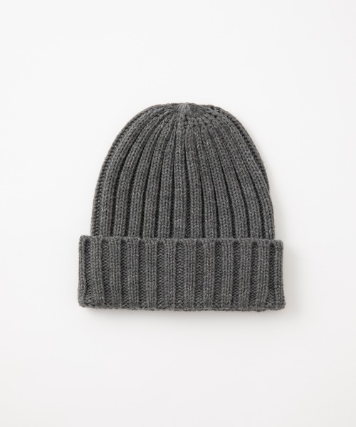 COLONY 2139（コロニートゥーワンスリーナイン）の「ローゲージリブニット帽（ニットキャップ/ビーニー・メンズ・ブラック/チャコールグレー/ブラウン・FREE）」の9枚目の写真