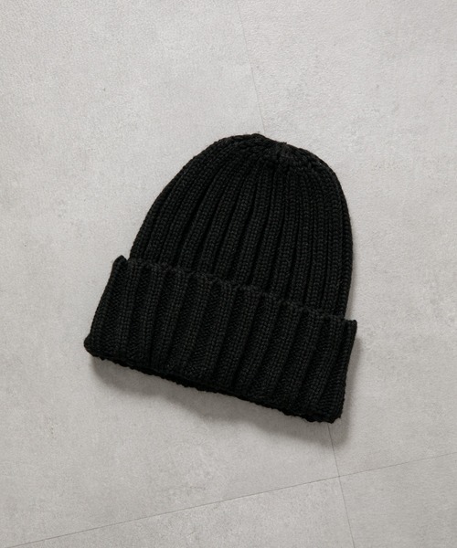 COLONY 2139（コロニートゥーワンスリーナイン）の「ローゲージリブニット帽（ニットキャップ/ビーニー・メンズ・ブラック/チャコールグレー/ブラウン・FREE）」の6枚目の写真
