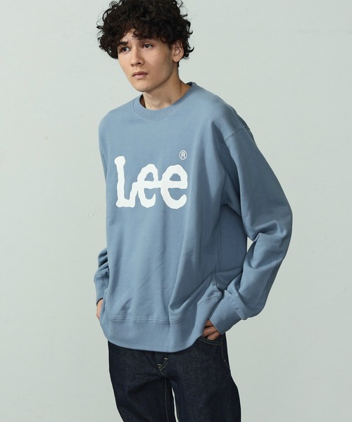 Lee(リー)の「【ユニセックス】【親子】Lee ロゴスエット(スウェット・メンズ・ホワイト/スモークピンク/チャコール/ブルー系その他・LARGE/MEDIUM/X-LARGE/SMALL)」の3枚目の写真