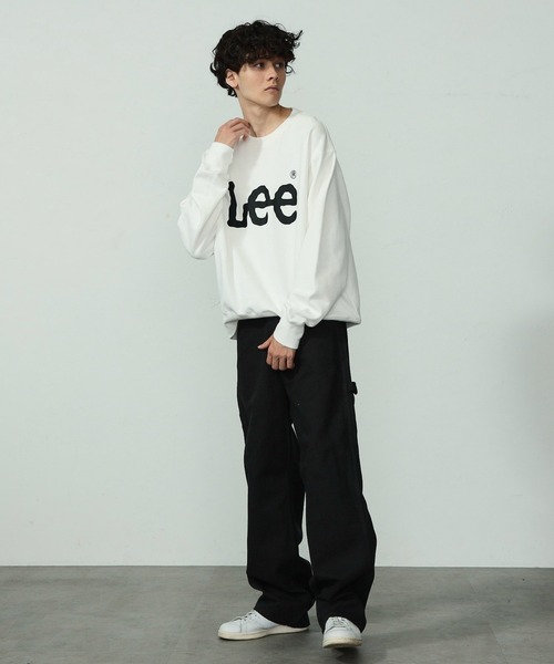 Lee(リー)の「【ユニセックス】【親子】Lee ロゴスエット(スウェット・メンズ・ホワイト/スモークピンク/チャコール/ブルー系その他・LARGE/MEDIUM/X-LARGE/SMALL)」の6枚目の写真