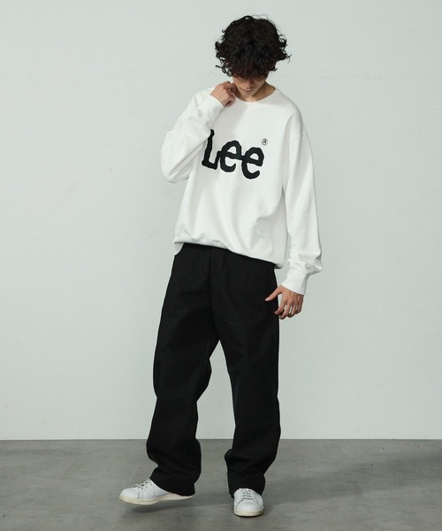 Lee(リー)の「【ユニセックス】【親子】Lee ロゴスエット(スウェット・メンズ・ホワイト/スモークピンク/チャコール/ブルー系その他・LARGE/MEDIUM/X-LARGE/SMALL)」の9枚目の写真