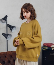 ラグランフィンガーホールニット