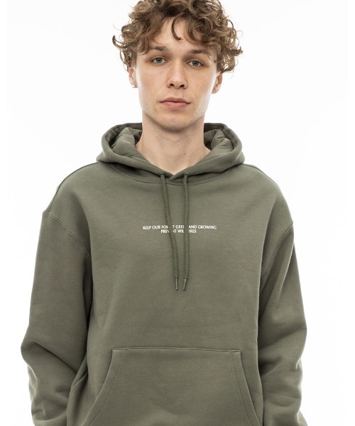 ELEMENT(エレメント)の「ELEMENT メンズ 【SMOKEY BEAR】 SBXE FRIENDS SMOKEY HOOD パーカー 【2023年秋冬モデル】/エレメントバックプリントプルオーバーパーカー・フーディ(パーカー・メンズ・オリーブ・X-LARGE/MEDIUM/LARGE)」の16枚目の写真