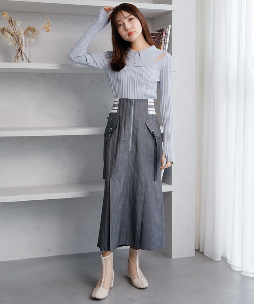 LADYMADE（レディメイド）の「レイヤードスリットリブニット