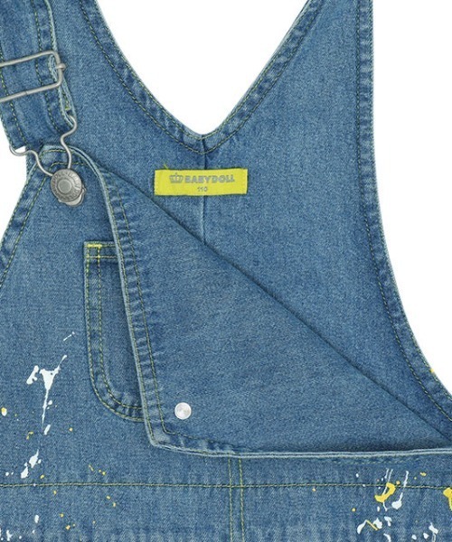 親子お揃い ミニオン ペイントデニムサロペットパンツ 9079K（デニムパンツ）｜MINIONS（ミニオンズ）