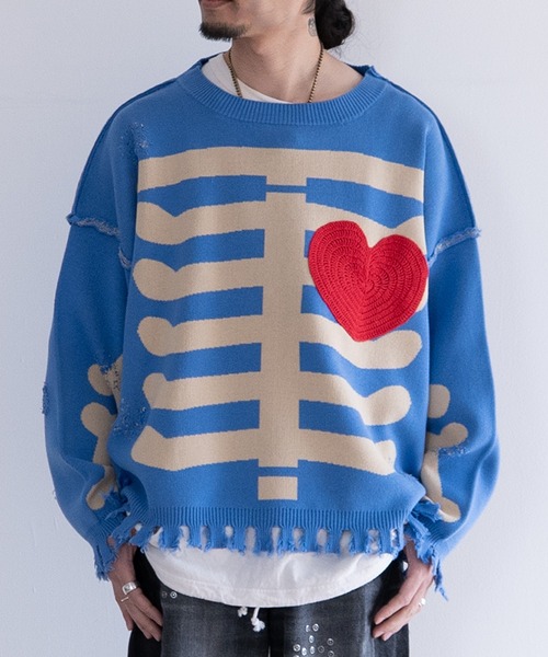 トップス DISCOVERED COTTON BONE KNIT DISCOVERED（ディスカバード）の「DISCOVERED COTTON BONE KNIT