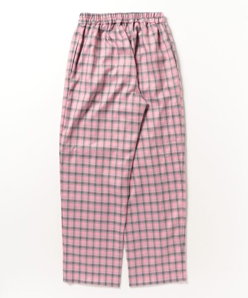 Alley by w closet（アリーバイダブルクローゼット）の「【Alley】テーパードチェックパンツ（スラックス・レディース・ピンク/レッド/ブラウン・FREE）」の8枚目の写真