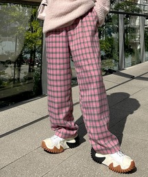 Alley by w closet | 【Alley】テーパードチェックパンツ(スラックス)