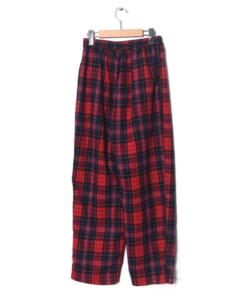 Alley by w closet（アリーバイダブルクローゼット）の「【Alley】テーパードチェックパンツ（スラックス・レディース・ピンク/レッド/ブラウン・FREE）」の4枚目の写真