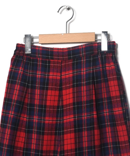 Alley by w closet（アリーバイダブルクローゼット）の「【Alley】テーパードチェックパンツ（スラックス・レディース・ピンク/レッド/ブラウン・FREE）」の5枚目の写真