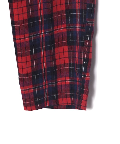 Alley by w closet（アリーバイダブルクローゼット）の「【Alley】テーパードチェックパンツ（スラックス・レディース・ピンク/レッド/ブラウン・FREE）」の6枚目の写真