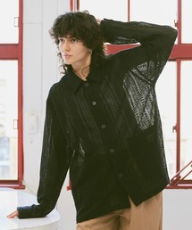 soerte（ソエルテ）の「Loose lace sheer shirt/ルーズレースシアーシャツ（シャツ/ブラウス・メンズ）」