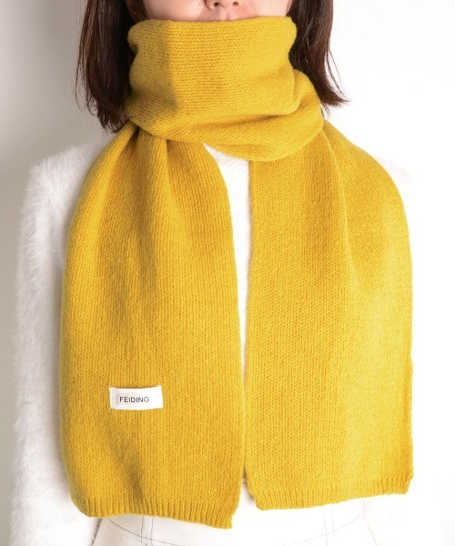 TONE SELECT GOODS(トーンセレクトグッズ)の「【urge select】ベーシック マフラー(マフラー・レディース・ブラウン系3/グレー/オフホワイト/ブルー系2/ブラック/ブラウン系1/ブラウン系2/イエロー/ブルー系1/ベージュ/レッド/ピンク/グリーン/ブルー系3・FREE)」の12枚目の写真