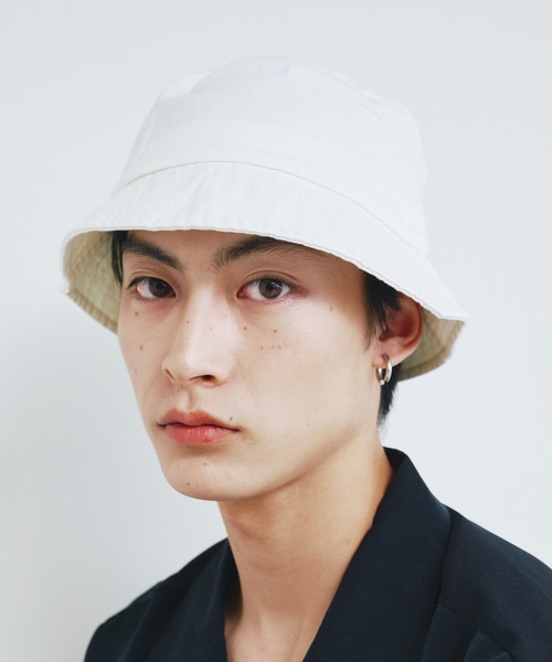 Magine（マージン）の「【SELECT】ST:ANTI-5 Twill HAT コットンバケットハット（ハット・メンズ・ベージュ/オフホワイト/ブラック/ネイビー・FREE）」の13枚目の写真
