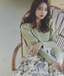 PROPORTION BODY DRESSING | パフスリーブパールネックニット / 1214170102(ニット/セーター)