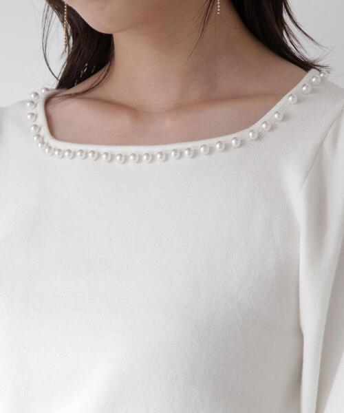PROPORTION BODY DRESSING（プロポーションボディドレッシング）の「パフスリーブパールネックニット / 1214170102（ニット/セーター・レディース・ホワイト系その他/イエロー/ベージュ・FREE）」の18枚目の写真