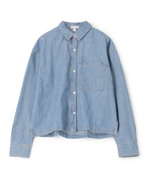 コットンデニム ボクシーシャツ WDCS3894