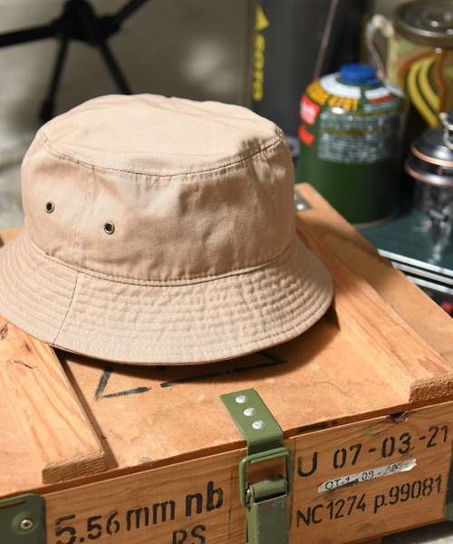 CALIFORNIA OUTFITTERS（カリフォルニア アウトフィッターズ）の「3-11D20 コットン 無地 バケットハット（ハット・メンズ・ベージュ/オリーブ/チャコール/ブラック・ONESIZE）」の6枚目の写真