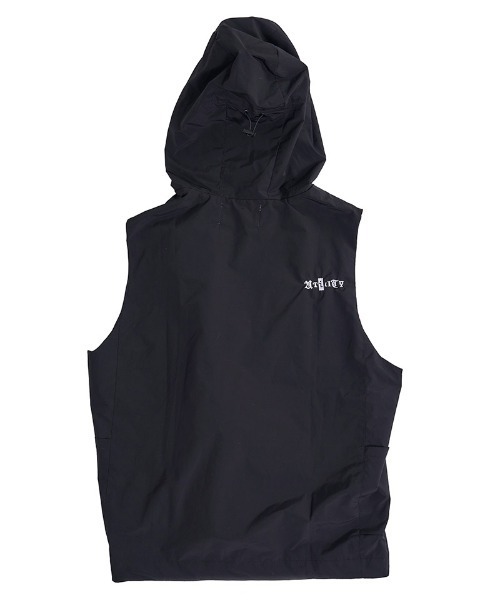 EFFECTEN（エフェクテン）の「mcg3409- Scrap logo hood vest フードベスト（ベスト・メンズ・ブラック・M/L）」の13枚目の写真