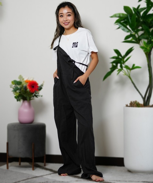 BILLABONG　ビラボン　ノースリーブ　サロペット　オールインワン　紺　M BILLABONG ビラボン ノースリーブ サロペット オールインワン 紺