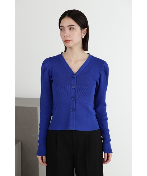 JILL STUART（ジルスチュアート）の「◆レースカラーニットカーディガン（カーディガン/ボレロ・レディース・ホワイト/ブラック/ブルー/グレー・FREE）」の19枚目の写真