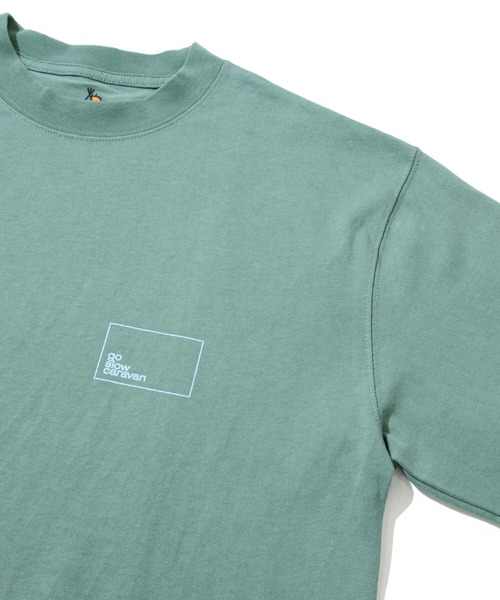 go slow caravan（ゴースローキャラバン）の「USA/C スクエアLOGO バックプリント ロングスリーブTEE（Tシャツ/カットソー・メンズ・ホワイト/ミント/ブラック/バイオレット・MEDIUM/LARGE/X-LARGE）」の10枚目の写真