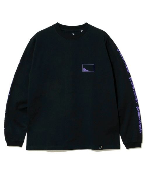 go slow caravan（ゴースローキャラバン）の「USA/C スクエアLOGO バックプリント ロングスリーブTEE（Tシャツ/カットソー・メンズ・ホワイト/ミント/ブラック/バイオレット・MEDIUM/LARGE/X-LARGE）」の22枚目の写真