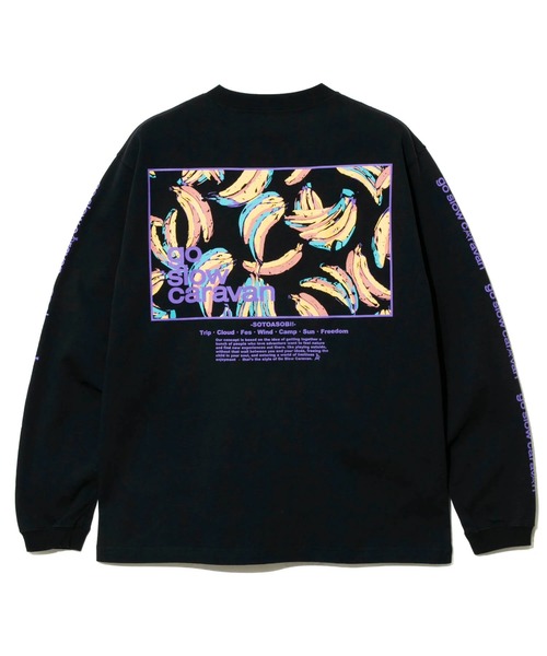 go slow caravan（ゴースローキャラバン）の「USA/C スクエアLOGO バックプリント ロングスリーブTEE（Tシャツ/カットソー・メンズ・ホワイト/ミント/ブラック/バイオレット・MEDIUM/LARGE/X-LARGE）」の20枚目の写真