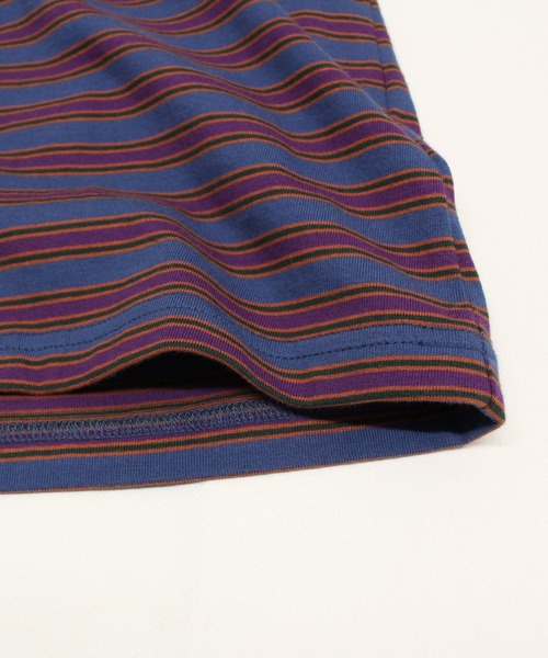 RNA（アールエヌエー）の「M2195 ボーダーコンビポロロンT（Tシャツ/カットソー・レディース・イエロー/グレイッシュブルー/ブラック/ピンク・MEDIUM）」の5枚目の写真