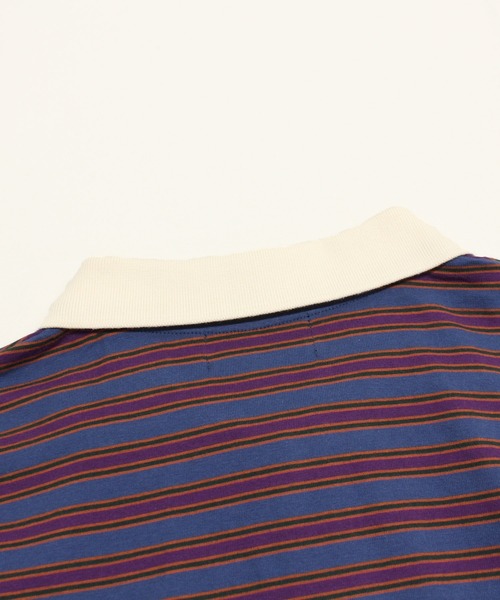 RNA（アールエヌエー）の「M2195 ボーダーコンビポロロンT（Tシャツ/カットソー・レディース・イエロー/グレイッシュブルー/ブラック/ピンク・MEDIUM）」の6枚目の写真