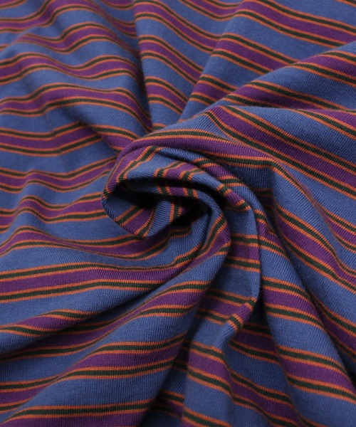 RNA（アールエヌエー）の「M2195 ボーダーコンビポロロンT（Tシャツ/カットソー・レディース・イエロー/グレイッシュブルー/ブラック/ピンク・MEDIUM）」の7枚目の写真