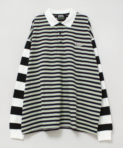 tシャツ M2195 ボーダーコンビポロロンT レディース RNA｜M2195 ボーダーコンビポロロンT | Rakuten Fashion(楽天