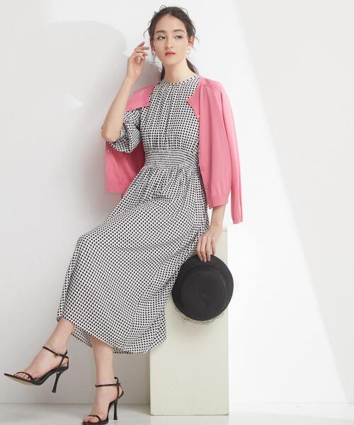 Tiara（ティアラ）の「ハートキカプリントワンピース（ワンピース・レディース・アイボリー/ブラック・FREE/9）」の2枚目の写真