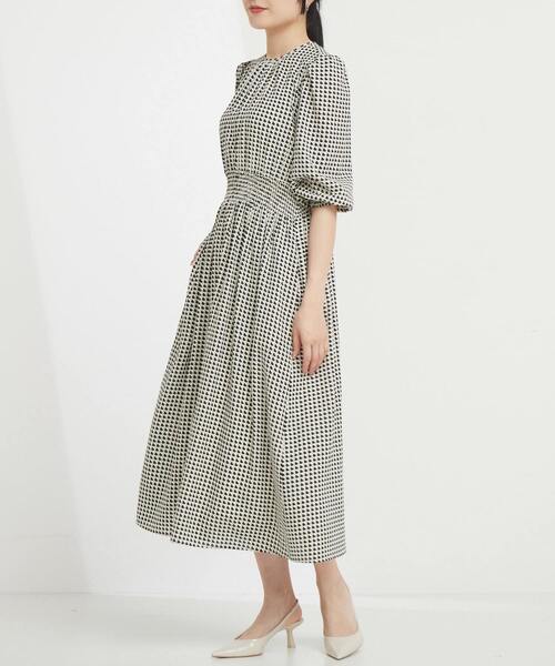 Tiara（ティアラ）の「ハートキカプリントワンピース（ワンピース・レディース・アイボリー/ブラック・FREE/9）」の8枚目の写真