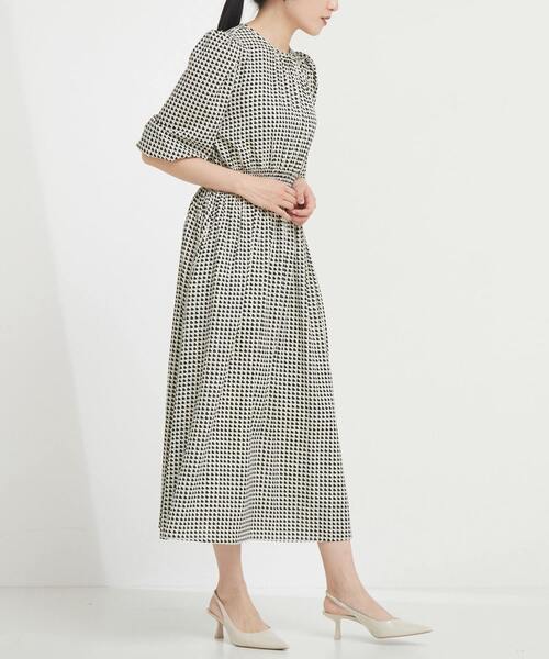 Tiara（ティアラ）の「ハートキカプリントワンピース（ワンピース・レディース・アイボリー/ブラック・FREE/9）」の9枚目の写真