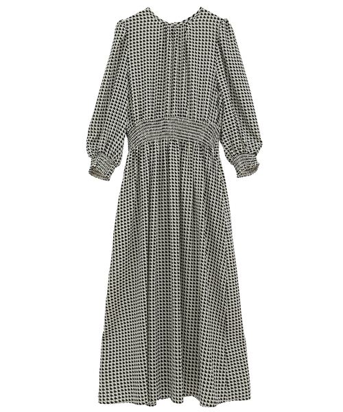 Tiara（ティアラ）の「ハートキカプリントワンピース（ワンピース・レディース・アイボリー/ブラック・FREE/9）」の10枚目の写真