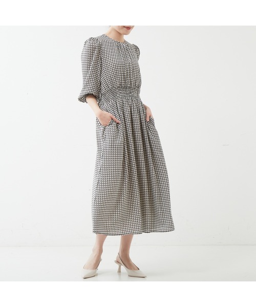 Tiara（ティアラ）の「ハートキカプリントワンピース（ワンピース・レディース・アイボリー/ブラック・FREE/9）」の5枚目の写真