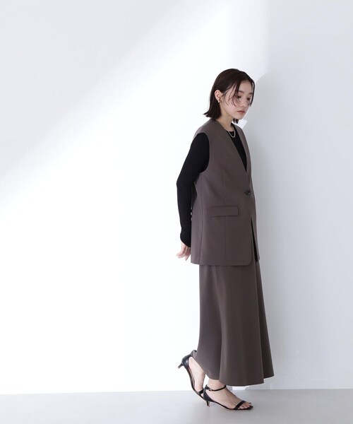 セール】◇【Oggi掲載】リネンライク SETUP ナロースカート（スカート  