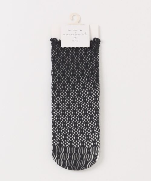 SESTO（セスト）の「gu24ss/ラッセルレースソックス（ソックス/靴下・レディース・アイボリー/ブラック/グレー・ONE SIZE）」の21枚目の写真