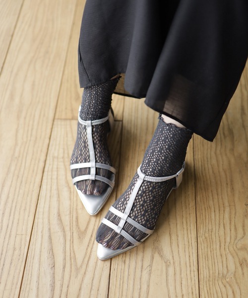 SESTO（セスト）の「gu24ss/ラッセルレースソックス（ソックス/靴下・レディース・アイボリー/ブラック/グレー・ONE SIZE）」の17枚目の写真
