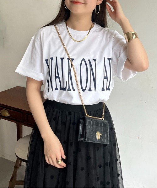 prose verse(プロズヴェール)の「BIGロゴラウンドヘムTシャツ(Tシャツ/カットソー・レディース・グレー/オフホワイト/チャコールグレー・MEDIUM)」の3枚目の写真