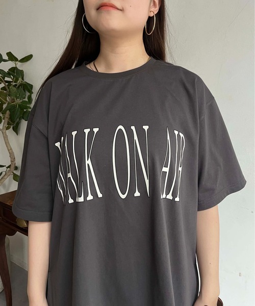 prose verse(プロズヴェール)の「BIGロゴラウンドヘムTシャツ(Tシャツ/カットソー・レディース・グレー/オフホワイト/チャコールグレー・MEDIUM)」の18枚目の写真