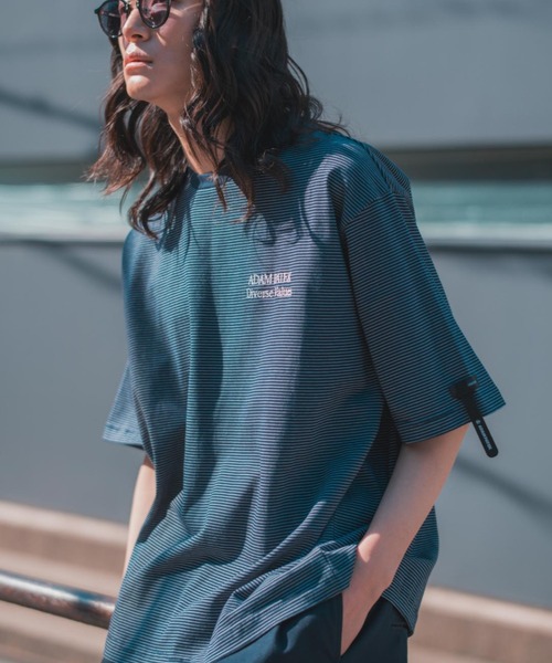 tシャツ 「ADAMPATEK/アダムパテック」thin stripes short sleeve/ボーダー半袖Tシャツ レディース メンズ ADAMPATEK/アダムパテック】thin stripes short sleeve/ボーダー