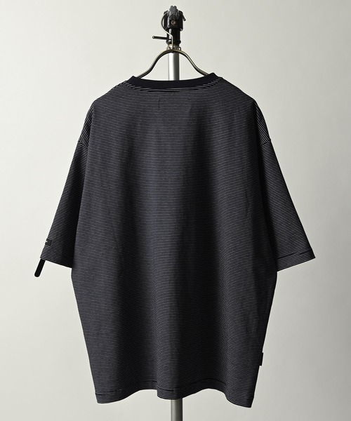 ADAM PATEK(アダムパテック)の「【ADAMPATEK/アダムパテック】thin stripes short sleeve/ボーダー半袖Tシャツ(Tシャツ/カットソー・メンズ・グレー系その他/ブルー系その他/ブラック系その他・2/1)」の6枚目の写真