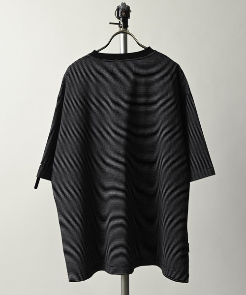 ADAM PATEK(アダムパテック)の「【ADAMPATEK/アダムパテック】thin stripes short sleeve/ボーダー半袖Tシャツ(Tシャツ/カットソー・メンズ・グレー系その他/ブルー系その他/ブラック系その他・2/1)」の8枚目の写真