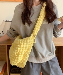 ポコポコドローコードギャザーハンドルショルダーバッグ